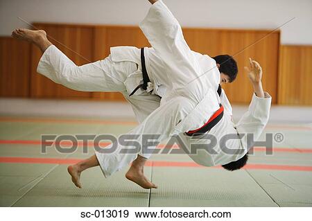 Two Men Competing in a Judo Match View Large Photo Image Stock Photo - Two Men Competing in a Judo Match. Fotosearch