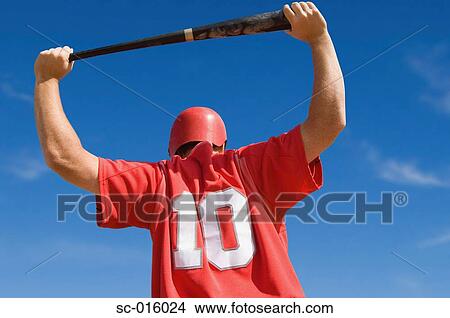 Picture - Baseball player stretching. Fotosearch