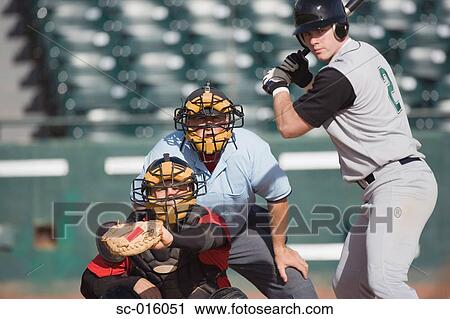 Batter, Catcher and Umpire View Large Photo Image Stock Image - Batter, Catcher and Umpire. Fotosearch