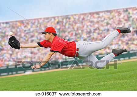 Stock Photo - Diving catch. Fotosearch