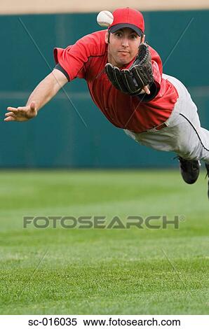 Stock Photography - Diving catch. Fotosearch