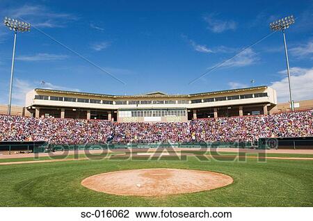 Stock Image - Pitching mound and home plate. Fotosearch