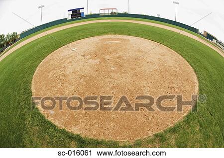 Pitching mound View Large Photo Image Stock Image - Pitching mound. Fotosearch