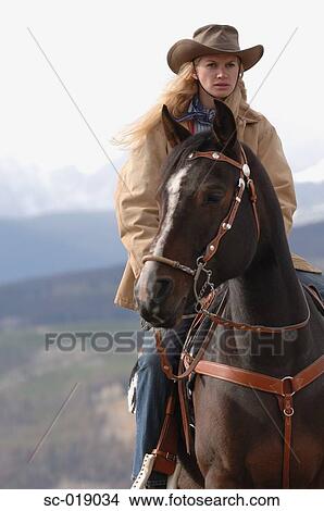 Cowgirl in the Countryside View Large Photo Image Picture - Cowgirl in the Countryside. Fotosearch
