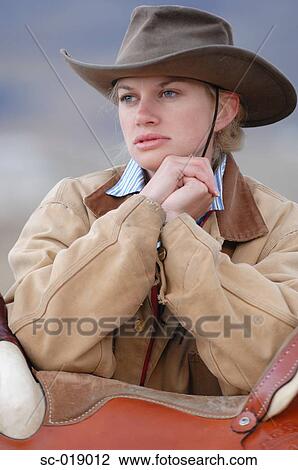 Stock Image - Cowgirl. Fotosearch