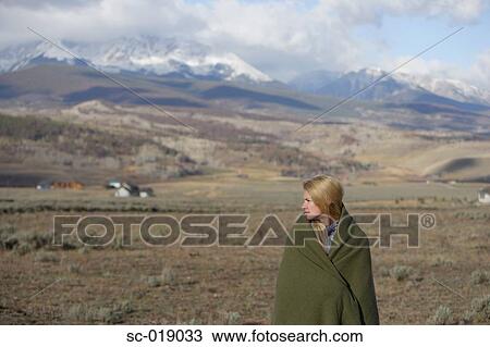 Woman in the Countryside View Large Photo Image Stock Image - Woman in the Countryside. Fotosearch