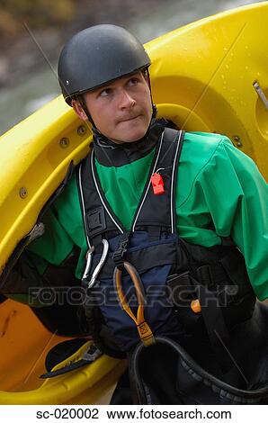 Stock Image - Kayaker. Fotosearch