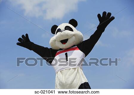 Stock Image - Panda Celebrating. Fotosearch