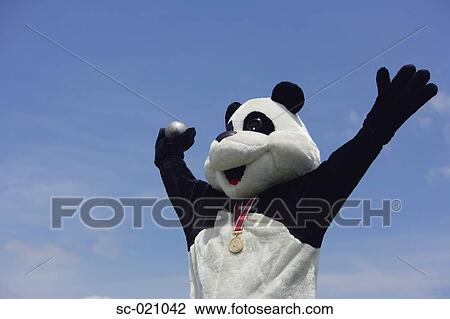 Panda Celebrating View Large Photo Image Stock Image - Panda Celebrating. Fotosearch