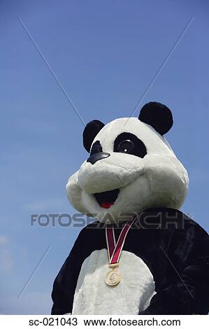 Stock Image - Panda Celebrating. Fotosearch