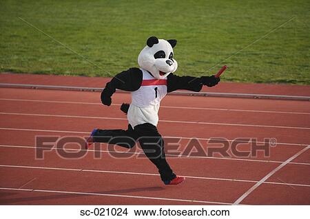 Panda Sprinting in a Relay View Large Photo Image Picture - Panda Sprinting in a Relay. Fotosearch