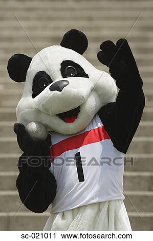 Stock Image - Panda Throwing a Shot Put. Fotosearch
