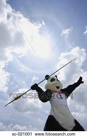 Stock Image - Panda Throwing Javelin. Fotosearch