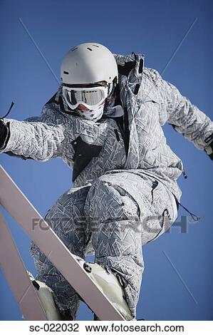 Skier Flying Through the Air View Large Photo Image Stock Image - Skier Flying Through the Air. Fotosearch