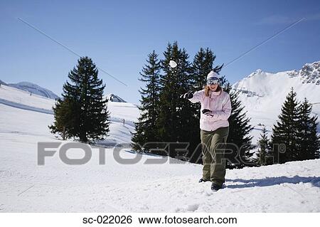 Snowball Fight View Large Photo Image Stock Photograph - Snowball Fight. Fotosearch