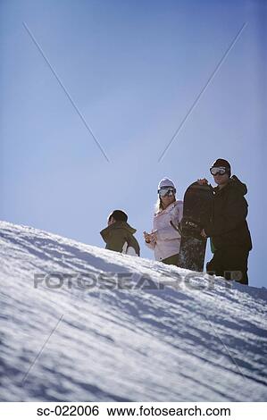 Three Snowboarders View Large Photo Image Stock Photograph - Three Snowboarders. Fotosearch