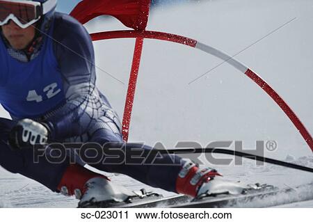 Giant Slalom Skier View Large Photo Image Stock Image - Giant Slalom Skier. Fotosearch