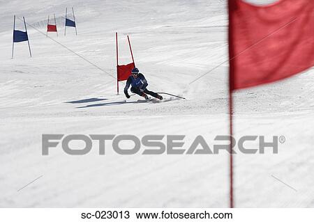 Giant Slalom Skier View Large Photo Image Stock Image - Giant Slalom Skier. Fotosearch