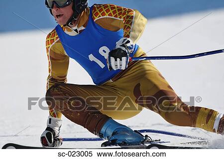 Giant Slalom Skier View Large Photo Image Stock Photography - Giant Slalom Skier. Fotosearch