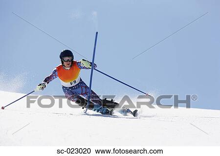 Slalom Skier View Large Photo Image Stock Image - Slalom Skier. Fotosearch