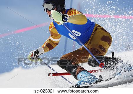 Slalom Skier View Large Photo Image Stock Image - Slalom Skier. Fotosearch
