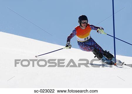 Slalom Skier View Large Photo Image Stock Image - Slalom Skier. Fotosearch