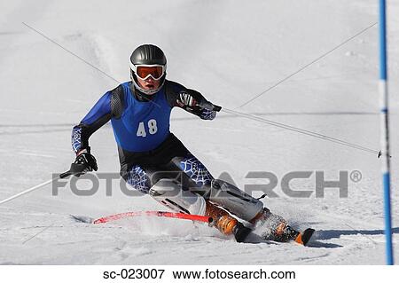 Slalom Skier View Large Photo Image Stock Photo - Slalom Skier. Fotosearch