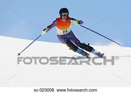 Slalom Skier View Large Photo Image Stock Photo - Slalom Skier. Fotosearch