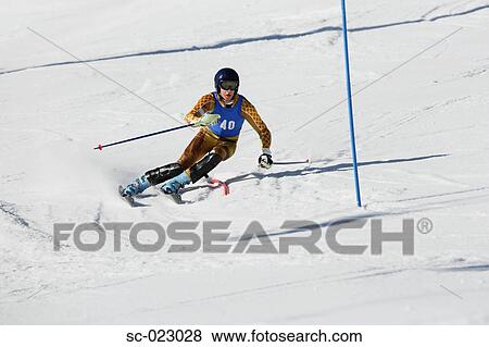 Slalom Skier View Large Photo Image Stock Photo - Slalom Skier. Fotosearch