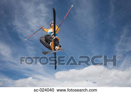 Acrobatic Skier View Large Photo Image Stock Image - Acrobatic Skier. Fotosearch