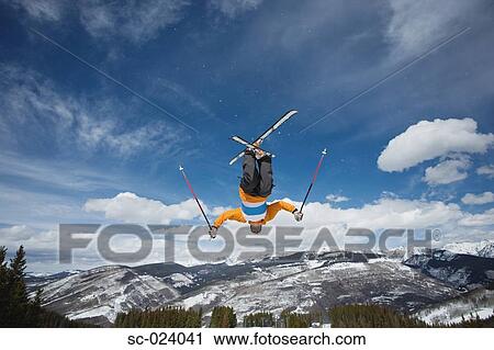 Acrobatic Skier View Large Photo Image Stock Image - Acrobatic Skier. Fotosearch