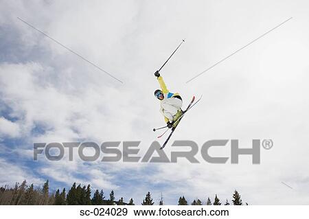 Acrobatic Skier View Large Photo Image Stock Photo - Acrobatic Skier. Fotosearch