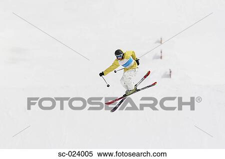 Stock Photography - Acrobatic Skier. Fotosearch