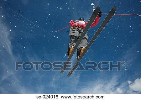 Stock Photography - Acrobatic Skier. Fotosearch