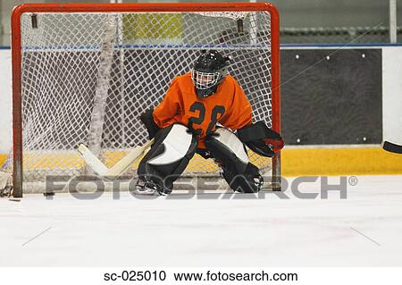 Young Goal Tender View Large Photo Image Stock Image - Young Goal Tender. Fotosearch