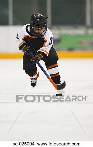 Young Hockey Player View Large Photo Image Picture - Young Hockey Player. Fotosearch