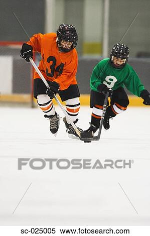 Stock Photography - Young Hockey Players. Fotosearch
