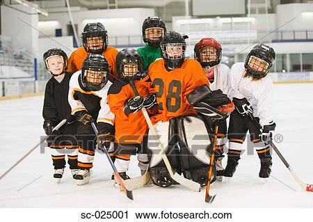 Young Hockey Team View Large Photo Image Stock Image - Young Hockey Team. Fotosearch