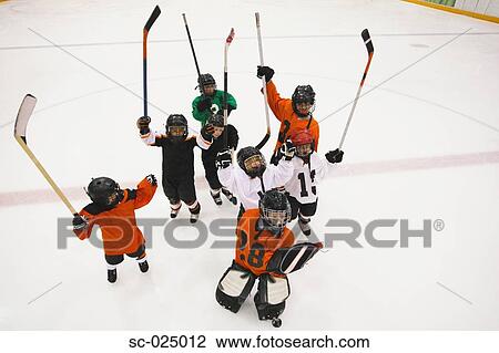 Stock Image - Young Hockey Team. Fotosearch