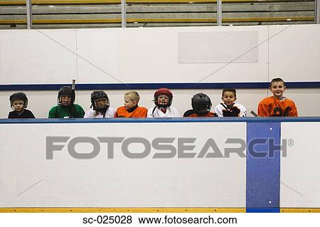 Stock Photo - Young Hockey Team. Fotosearch