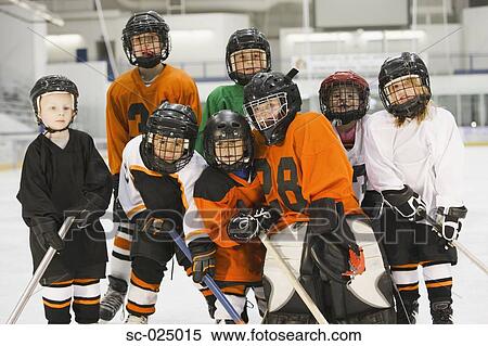 Stock Photography - Young Hockey Team. Fotosearch