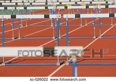 Stock Image - Hurdles. Fotosearch