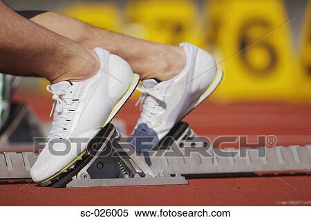 Runner at Starting Line View Large Photo Image Stock Photography - Runner at Starting Line. Fotosearch