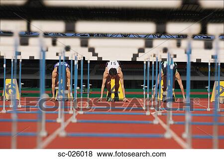 Stock Photo - Runners at Starting Line. Fotosearch