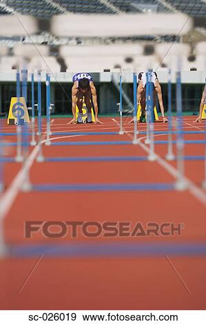 Stock Photo - Runners at Starting Line. Fotosearch