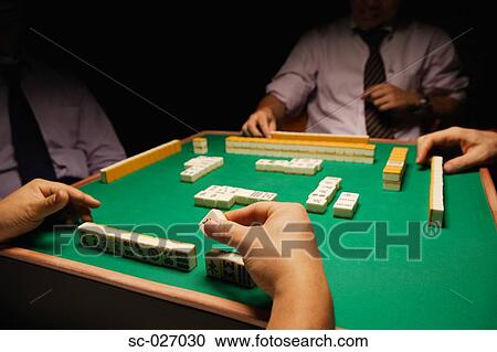 Stock Image - Mahjong players. Fotosearch