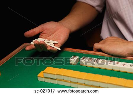 Stock Photo - Mahjong players. Fotosearch