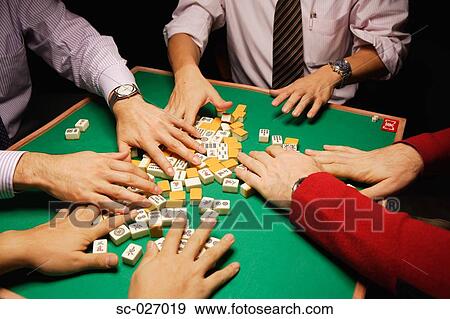 Mahjong players View Large Photo Image Stock Photo - Mahjong players. Fotosearch