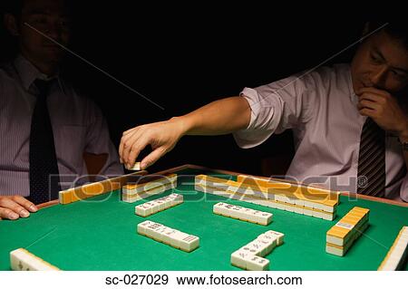 Stock Photo - Mahjong players. Fotosearch