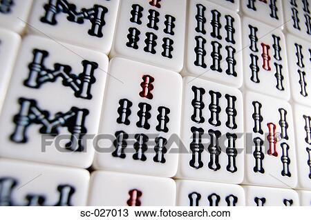 Stock Image - Mahjong tiles . Fotosearch